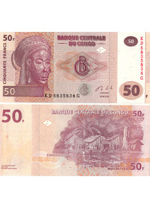 CONGO REP. DEMOCRATICA 50 Francs 2000 Fior di Stampa